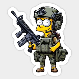 Tactical Yellow People Sticker